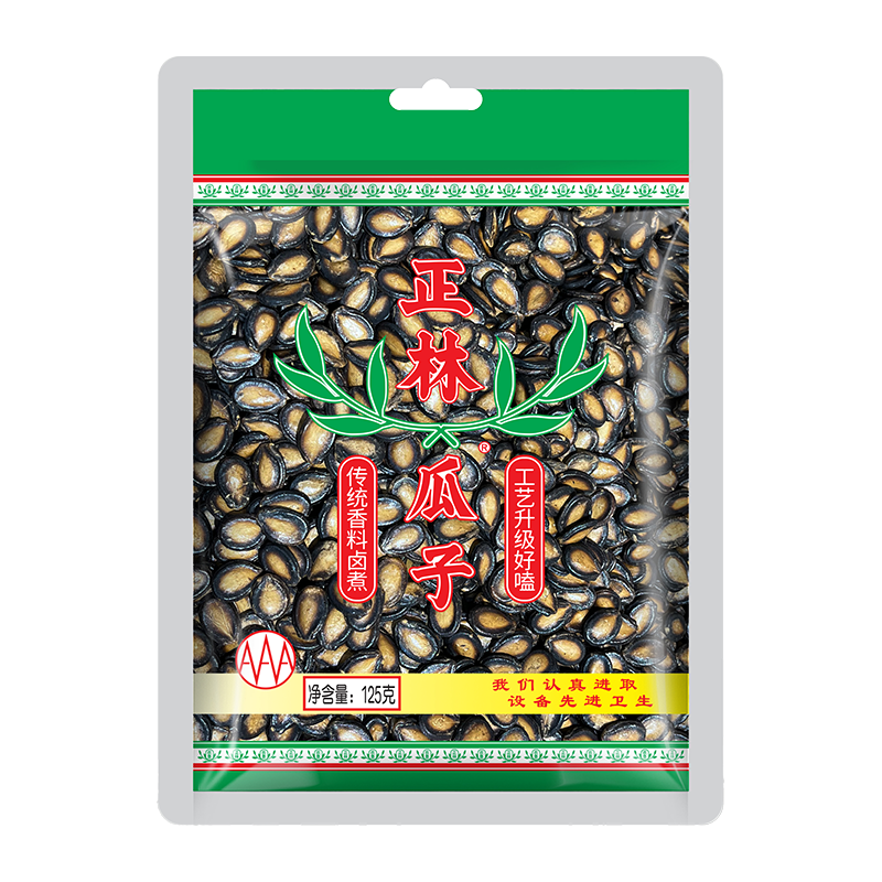 正林3A黑瓜子125g/袋五香大颗粒西瓜子坚果（新老包装随机发货）