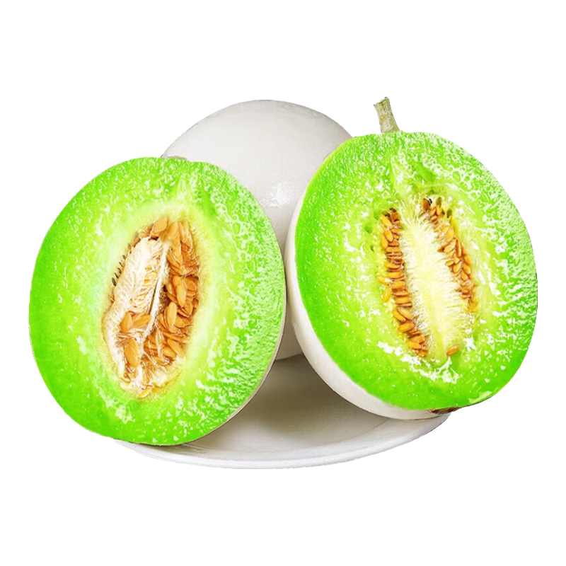 久雅优鲜山东冰淇淋玉菇甜瓜 当季冰淇淋翡翠香蜜甜瓜新鲜水果生鲜 果农优选净重4.5-5斤（2-3个）