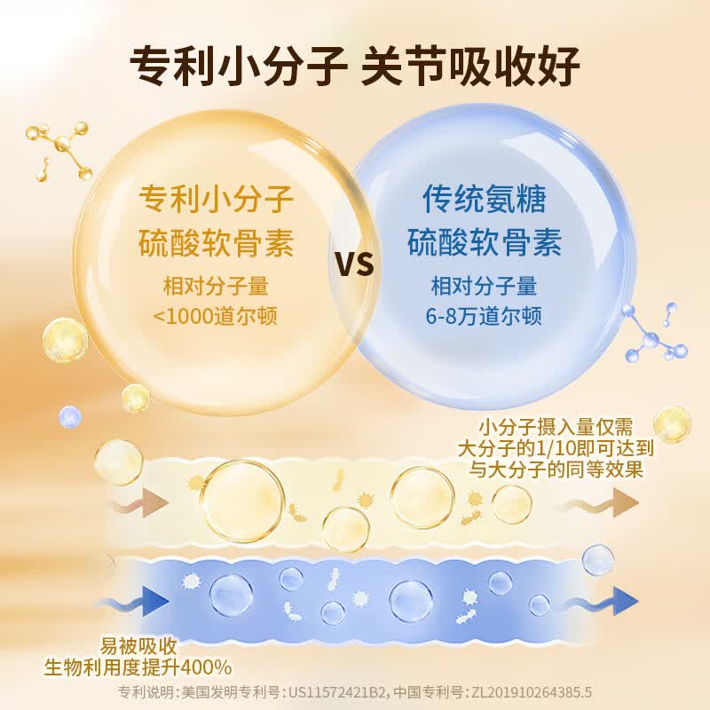 Nutrimaster氨糖软骨素美国进口盐酸氨基葡萄糖硫酸维骨力钙成人中老年护关节 7天强效舒缓 金标蓝瓶 120片*1瓶