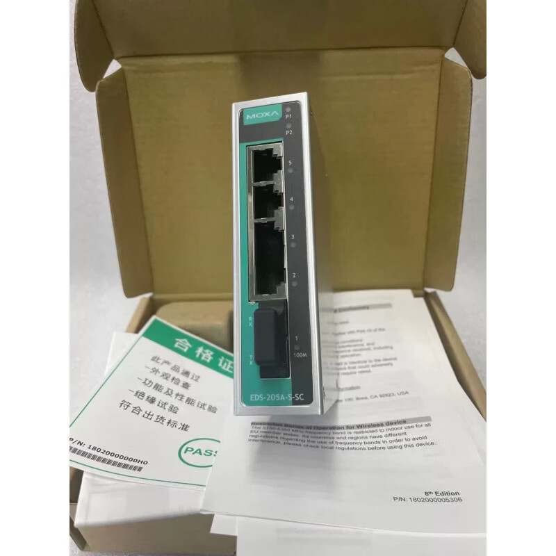 EDS-205A-S-SC 1光4电 非网管型5口 MOXA交换机工业级