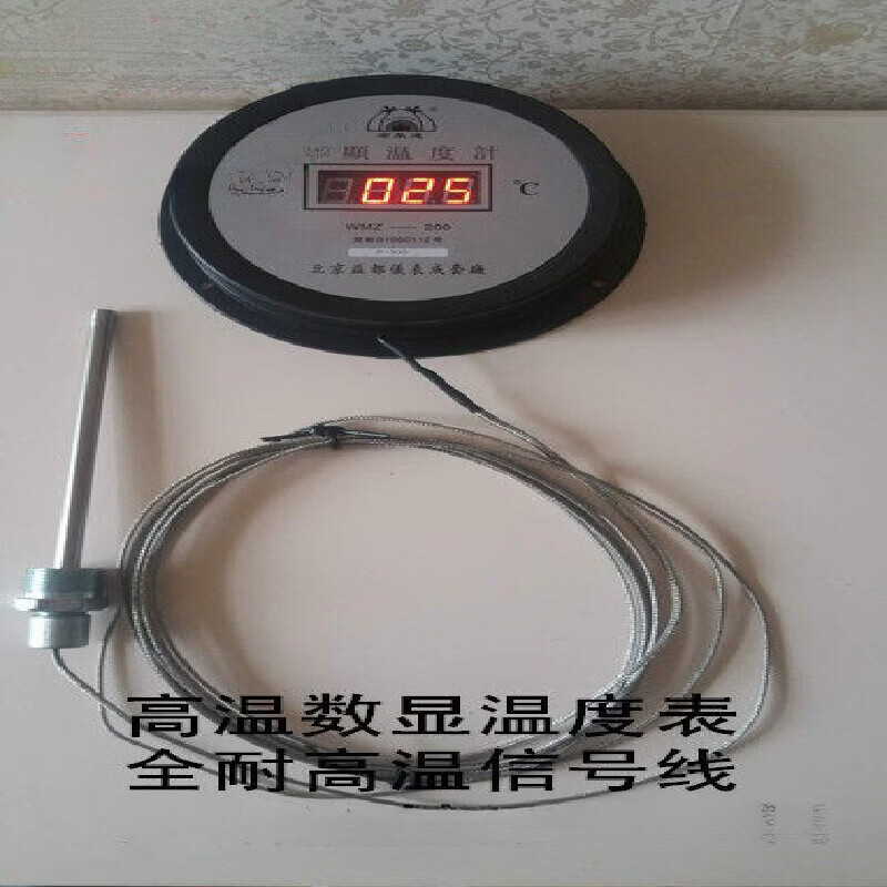 霖盛展插电型益都高温数显温度表0-300 0-500度远传温度烤箱烘箱测温仪 0-300℃ 5米线