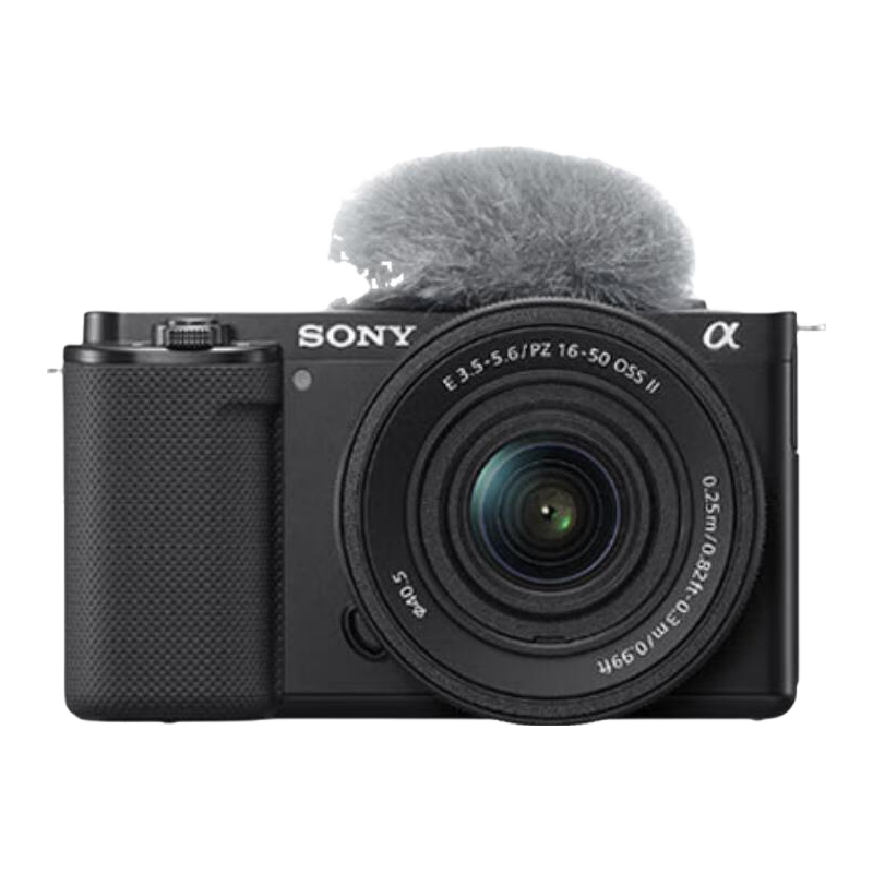 索尼（SONY）ZV-E10K APS-C半画微单 ZV-E10  ZV-E10L vlog直播4K视频侧翻式ZV-E10L/zv-e10/ZV-E10K 黑色K套机 官方标配（不含内存卡）