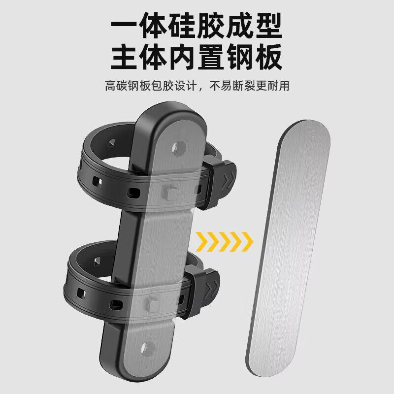 JCZS自行车水壶架山地车儿童车通用免打孔水杯架单车放水骑行装备出行 快拆转换座+渐变蓝色水壶架(无孔可以安装)