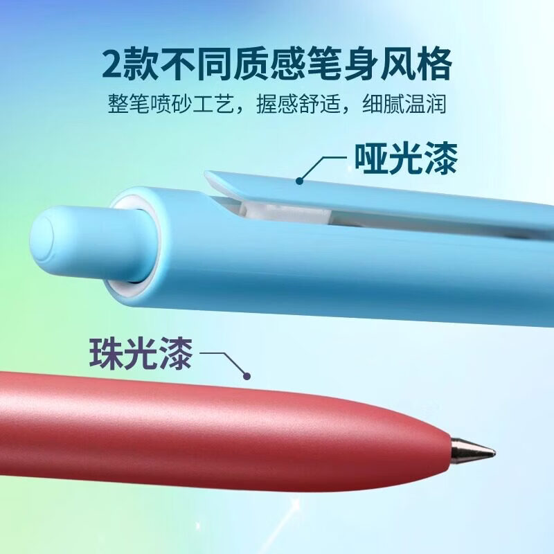 点石极光时空舱DS-0152黑色速干按动中性笔0.5办公学生考试用笔刷题考研速干双珠顺滑 极光时空舱【混搭】 3支装