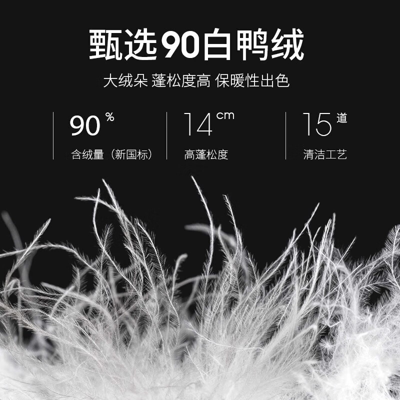 雪中飞（SNOWFLYING）新款时尚前沿棋盘格羽绒服宽松百搭防冻保暖显瘦不臃肿 蓝色 S/155(85-110斤)