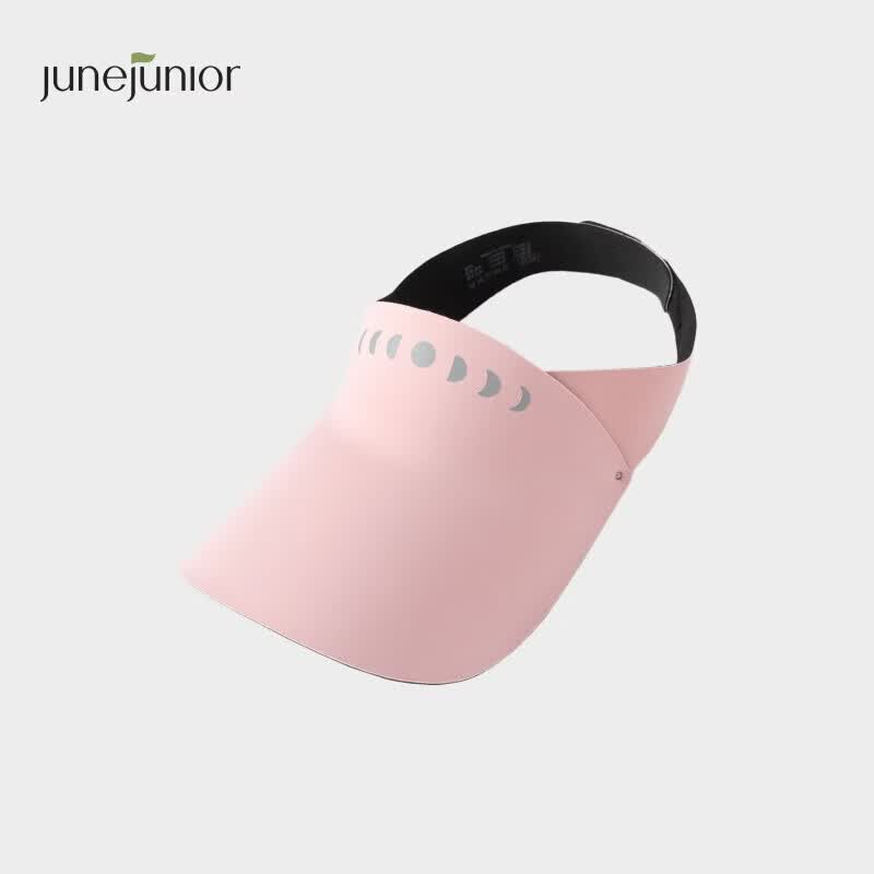 babylove旗下junejunior儿童空顶防晒帽夏季运动防紫外线遮阳帽 春日粉