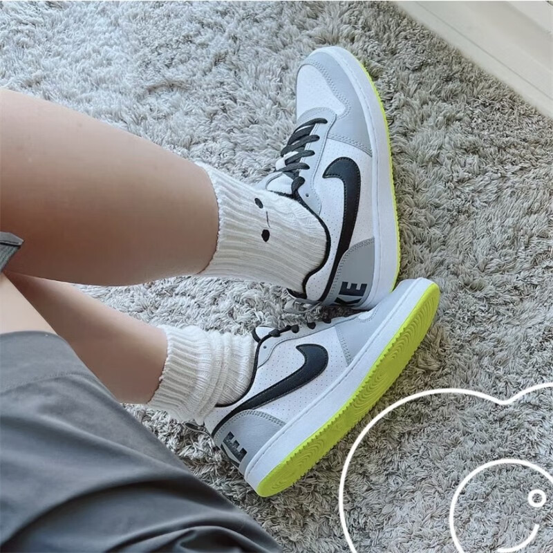 耐克(nike)court borough low gs 男女经典多色百搭复古运动休闲板鞋