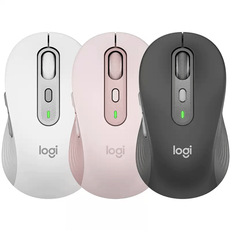 罗技(Logitech)M750/L无线蓝牙滑鼠静音办公电脑苹果笔记本切换bolt接收器 M750-粉色+滑鼠垫(适合中小手)