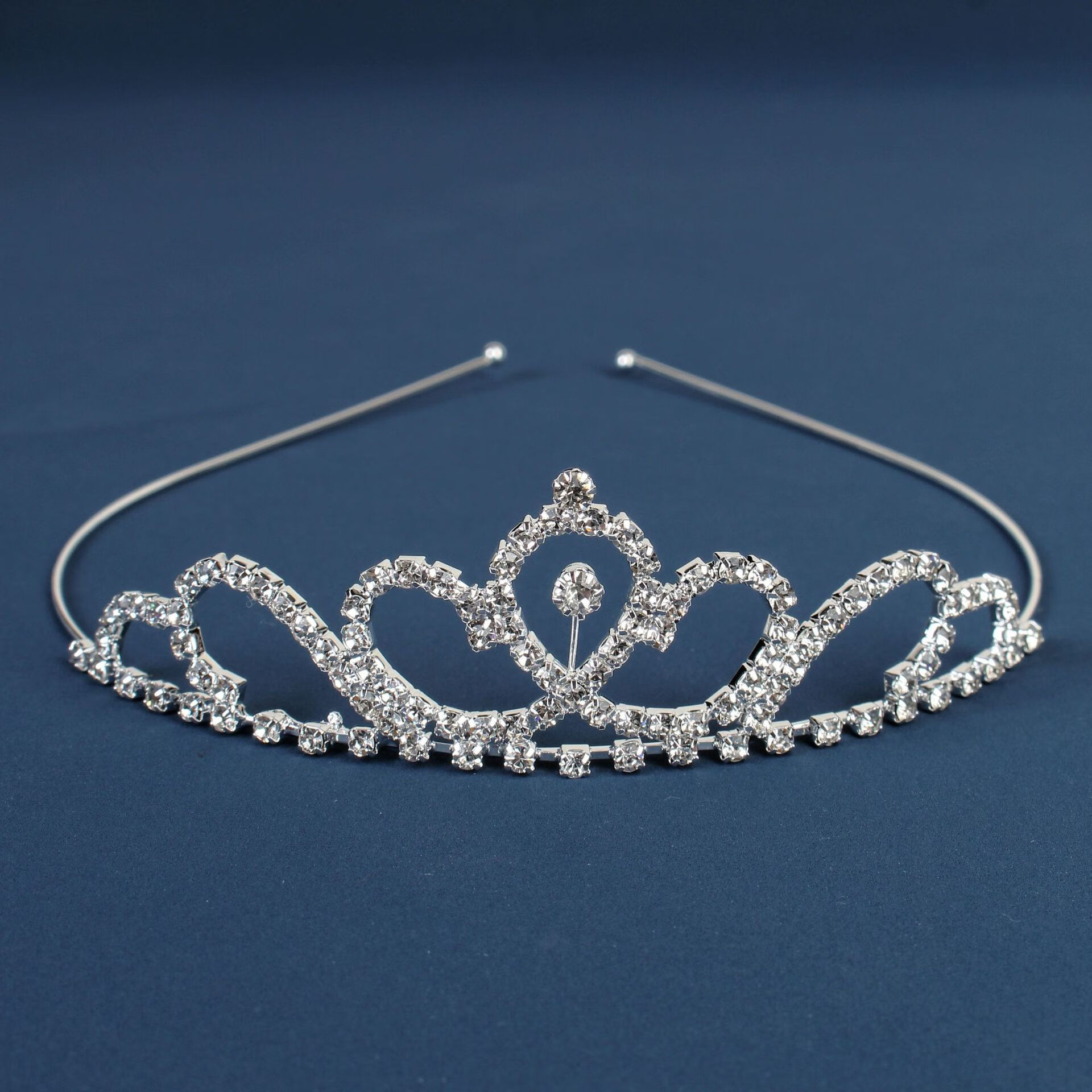 韩式女孩水晶玻璃皇冠新娘婚纱配饰晚宴发箍王冠镶钻结婚发饰 RT-07