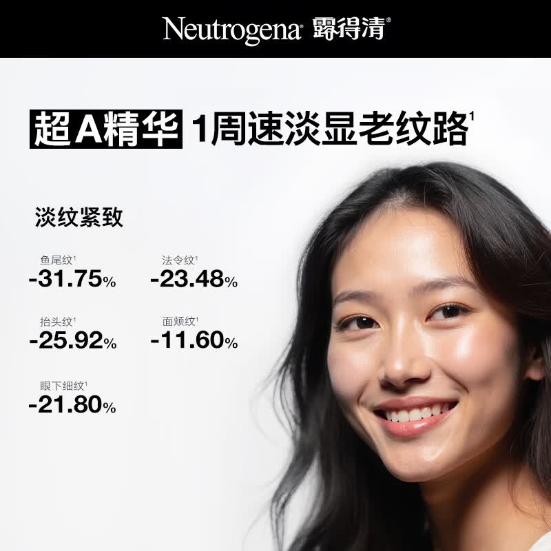 露得清（Neutrogena）a醇精华液30ml抗皱赋活提亮淡化细纹紧致礼物送女友 [品牌旗舰]超A醇面部精华*1
