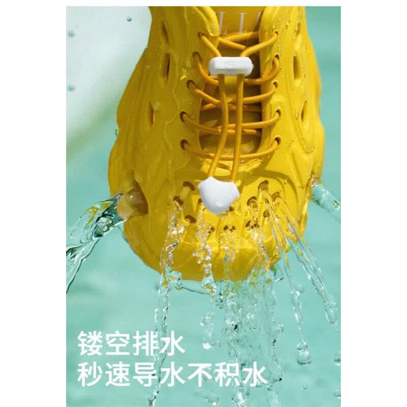 ELLE KIDS童鞋儿童凉鞋2026年夏季新款女童包头软底休闲单鞋 [EFH22085]黄色 28