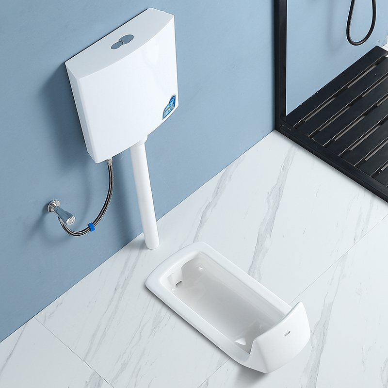 toto 蹲便器cw8/7家用蹲坑水箱脚踩感应式蹲厕防臭工程大便器 cw7rb