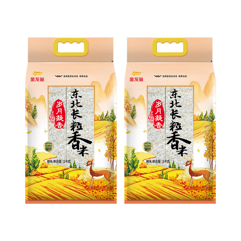金龙鱼大米 岁月凝香东北长粒香 5kg*2袋