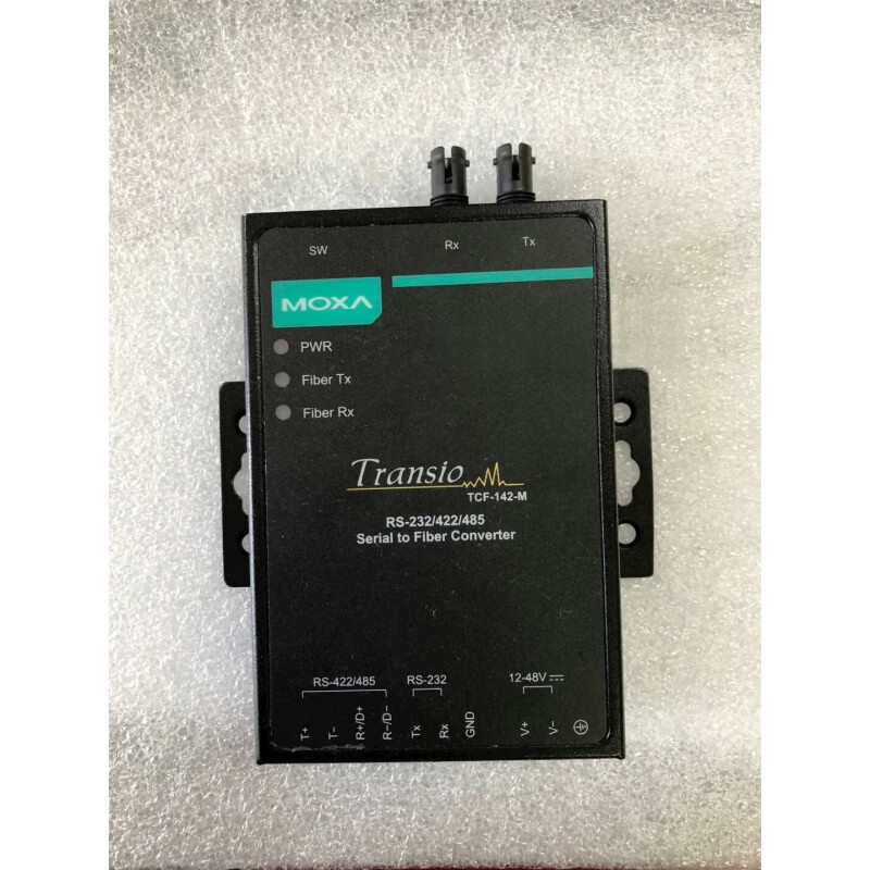 TCF-142-M-ST/SC MOXA RS-232/422/485转换器 串口转光纤收发器 TCF-142-M-ST 多模ST