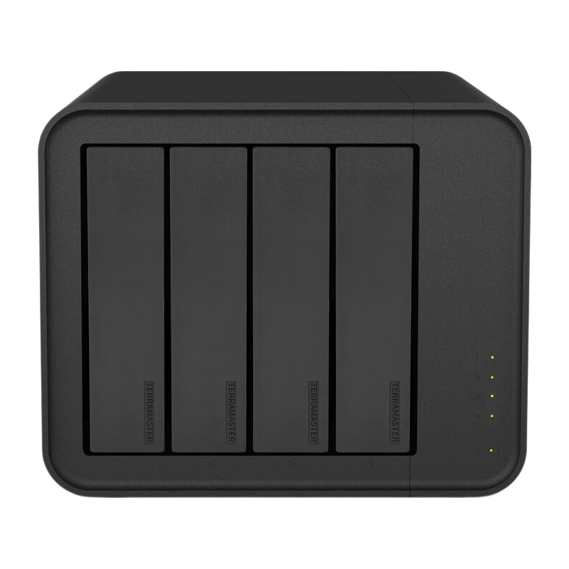铁威马D4-320 usb3.2 10Gbps移动硬盘盒四盘位 2.5/3.5英寸外置4盘位通用 硬盘柜 适用NAS扩展 D4-320标配+(AtoC数据线*1)
