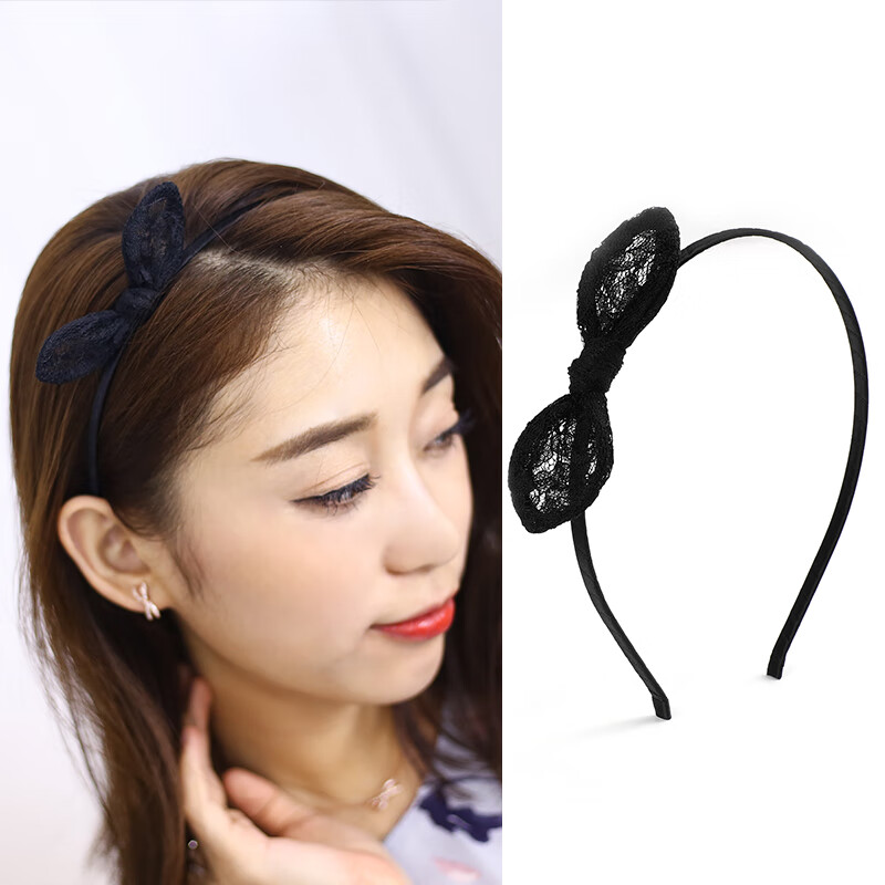 压发发箍女百搭网红可爱兔耳朵韩国超仙简约甜美外出外戴头箍发捆