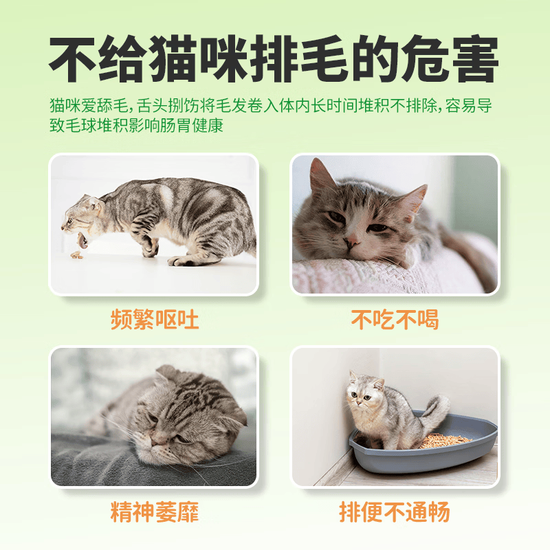 想当当猫咪专用营养补充剂猫草化毛球片吐毛球调理肠胃温猫专用植物配方 200片*1罐