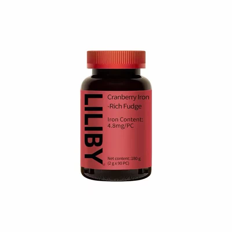 LILLYLILIBY CRANBERRY IRON RICH FUDGE蔓越莓富铁软糖- 蔓越莓富铁 180g*1瓶
