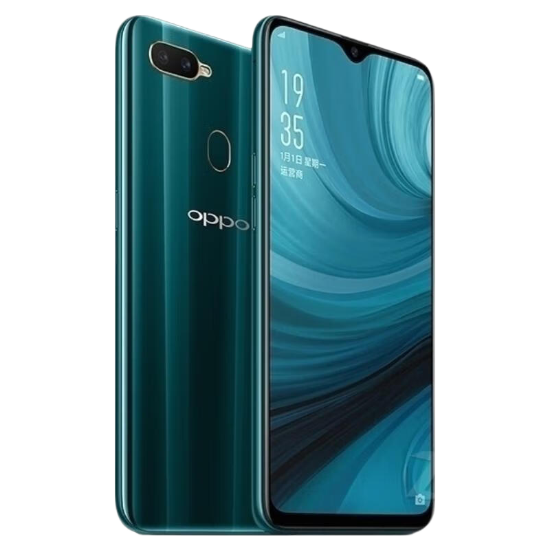 OPPO A7/A7x 二手手机 全网通4G游戏加速高通八核指纹识别6.2寸水滴屏美颜拍照 湖光绿 4GB+128GB 9成新