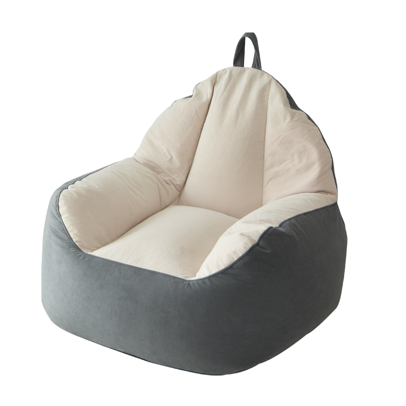 顾格 沙发 单人中小户型懒人沙发坐垫北欧现代简约阳台卧室书房布艺靠背午休椅 扶手椅D款