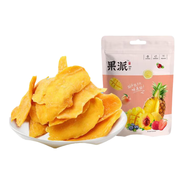 异域珍果芒果干 东南亚果脯水果干蜜饯休闲零食 芒果干100g*2袋