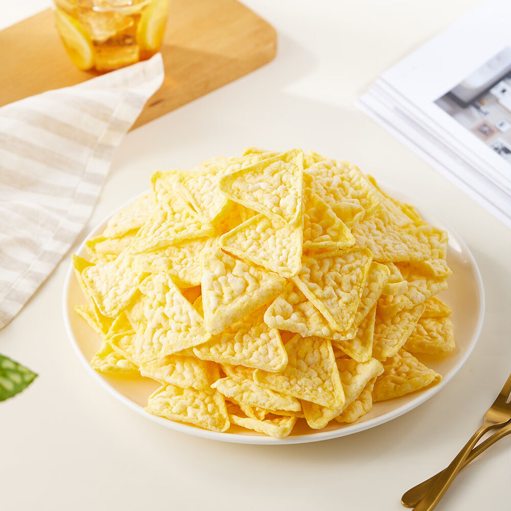 盒马 咸甜玉米脆 非油炸0反式脂肪酸休闲食品 570g【MAX包装款】 袋装