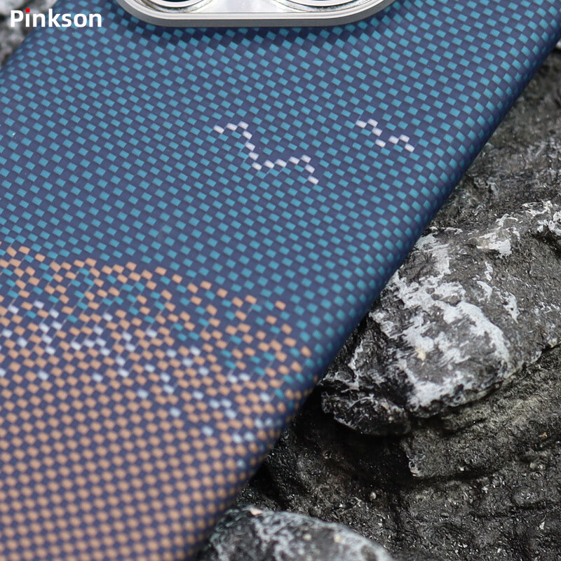 Pinkson华为Pura70Pro/Ultra凯夫拉手机壳芳纶P70碳纤维纹保护套超薄全包磨砂硬壳新款防摔简约高档商务轻 【碧海金沙】艺术编织 【华为Pura70 Pro】