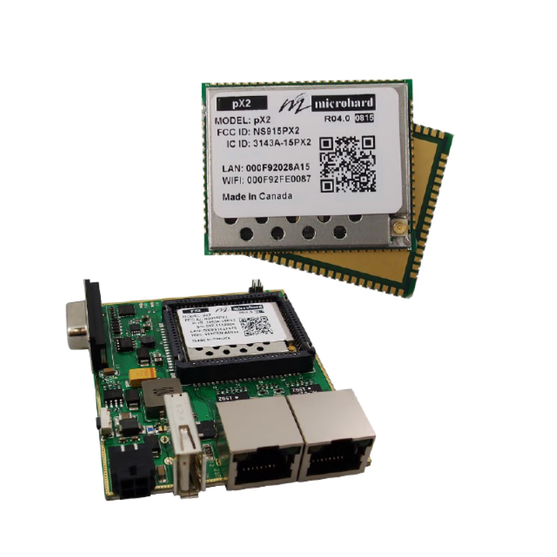 microhard px2 wifi转以太网模块 数传图传 大功率无线电台模块 mhs