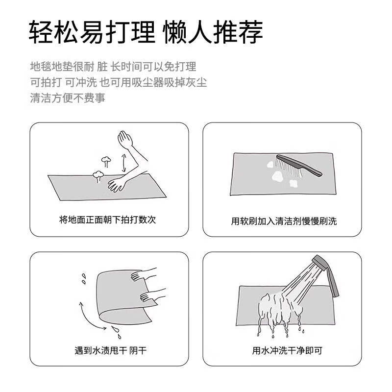 雨萱入户喜庆地垫门口脚垫家用进门垫玄关防滑门垫卧室客厅加厚地毯垫 平安喜乐【水晶绒】 80cm*120cm
