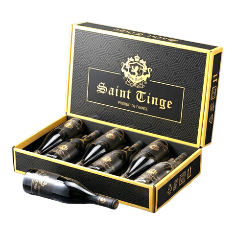 圣汀格法国珍藏AOC级14.5度原瓶进口红酒 一箱整箱干红葡萄酒礼盒装 整箱装配开瓶器 750ml*6瓶