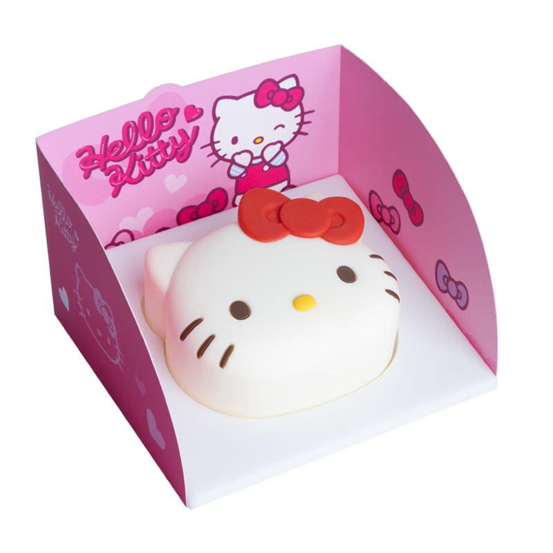 达瑞品尚Hello Kitty慕斯小蛋糕 三丽鸥凯蒂猫生日蛋糕 下午茶送人礼物70g