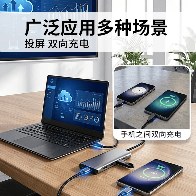 引威PD65W全功能闪快充双头TypeC-C数据线编织4K高速投屏传输手机充电线ipad华为苹果USB3.1硬盘盒供电 【旗舰款2米】一条顶十条抗干扰emark芯片