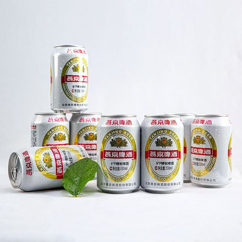 燕京啤酒9度精制9°P啤酒罐装经典清爽啤酒燕京精制330mL *12罐/24罐 330mL 12罐 非原箱