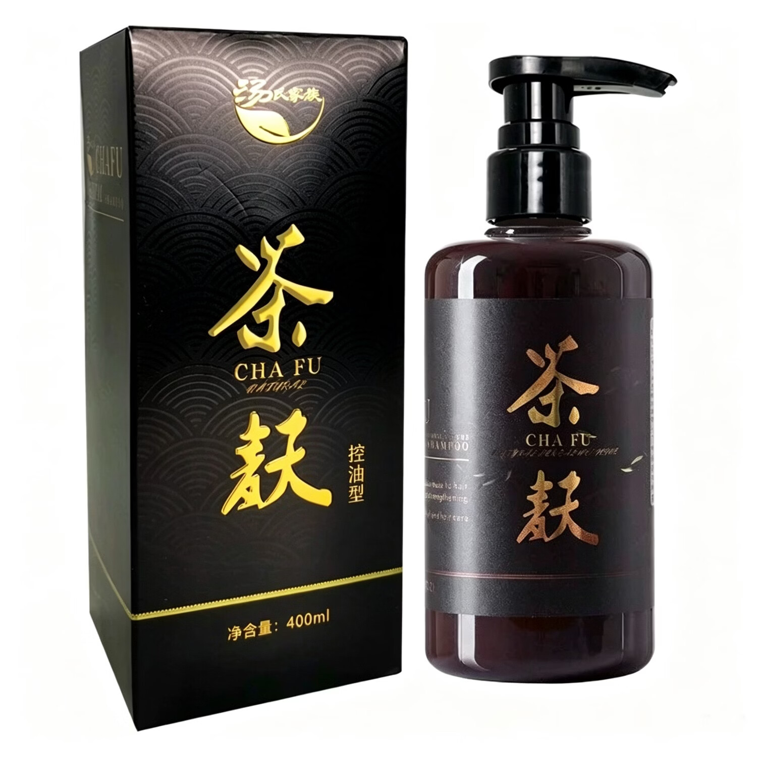汤氏家族·正品茶麸洗发水去屑止痒控油蓬松天然茶籽原浆无硅油洗发乳 茶麸天然洗发乳（控油型） 400ml 1瓶
