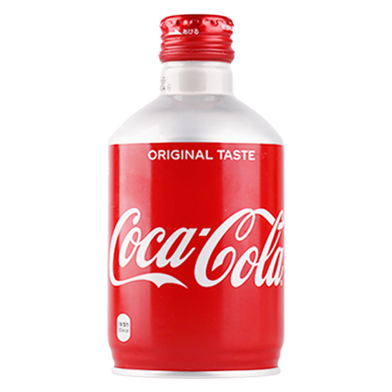 可口可乐CocaCola子弹头可乐300ml碳酸饮料铝罐 子弹头可乐300mL*24罐