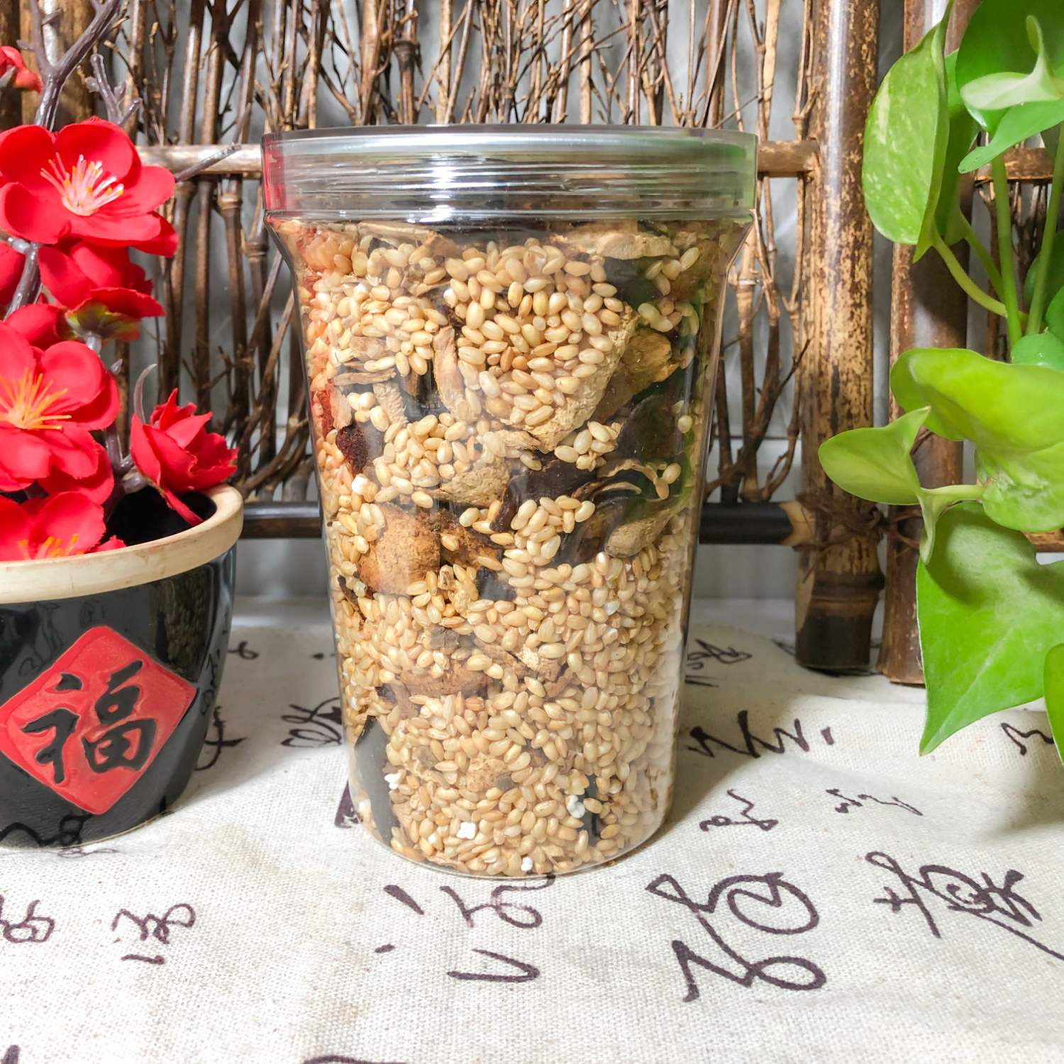 滋佳尚養【送试用款】炒米茶祛湿茶焦米姜枣茶养生茶三伏茶 陈皮茯苓黄芪 【瓶装】陈皮姜炒米茶- 500克*1瓶 十年新会陈皮