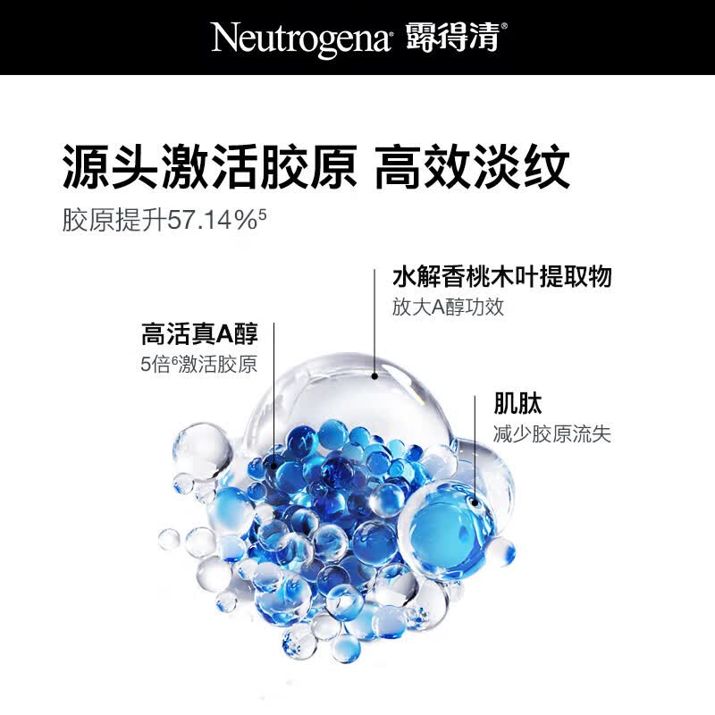 露得清（Neutrogena）超A醇眼霜15ml早C晚A抗皱淡细纹紧致眼部生日礼物送女友 [双支加赠]超A醇眼霜*2