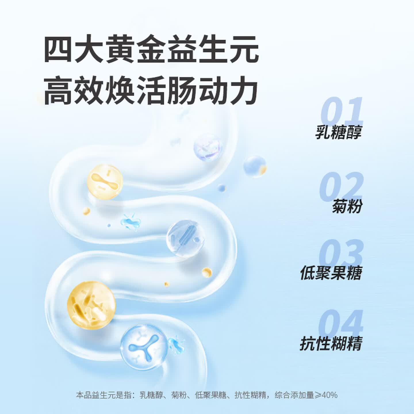 中甄道地复合益生菌冻干粉固体饮料西洋参草本加持益生元综合添加量≥40% 2.4万亿菌活 90g*2盒 礼盒装