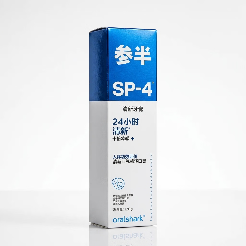 参半SP-4清新牙膏 益生菌持久清新口气 清凉冰爽 120g 120g