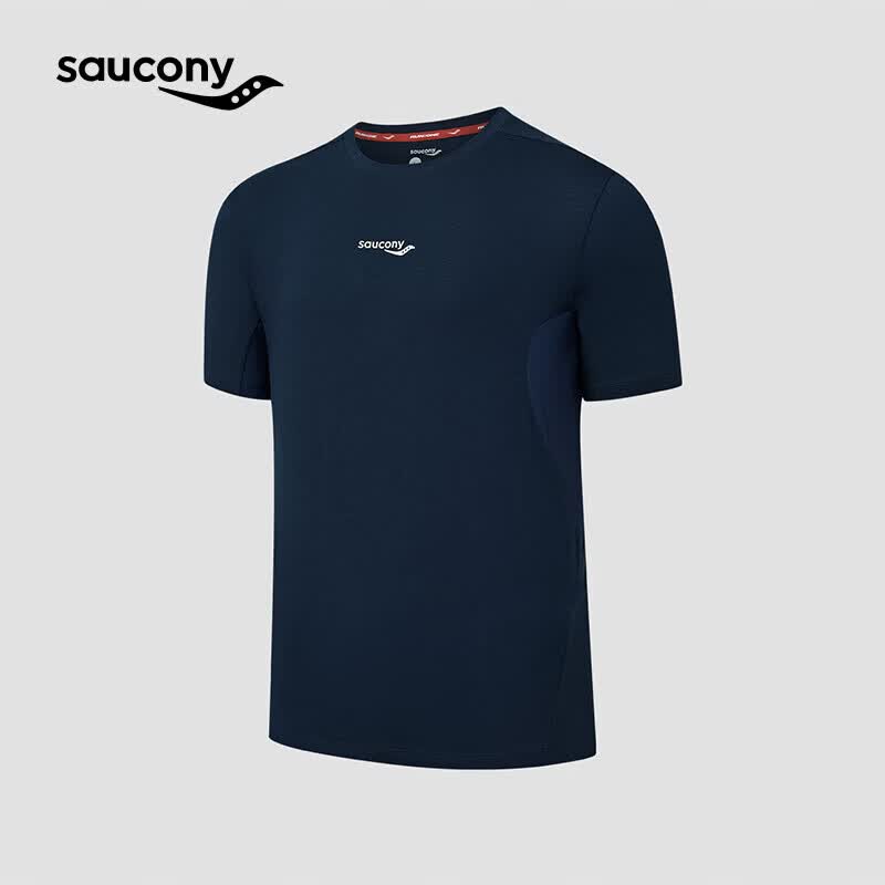 SAUCONY索康尼【蔡徐坤同款】26新品男子吸湿速干羊毛运动T恤 皇家蓝 L