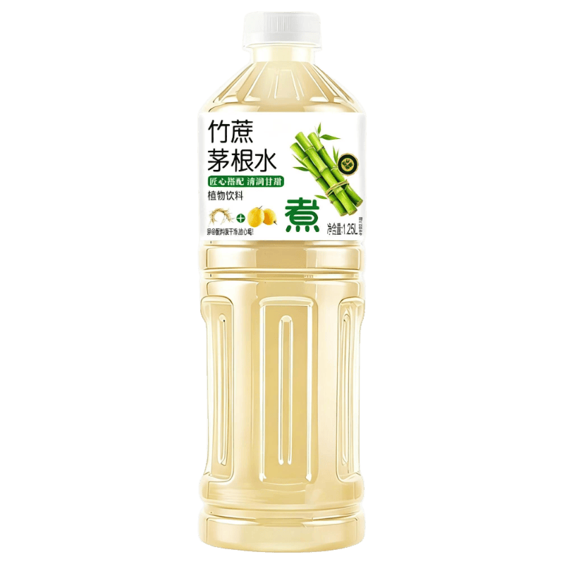 邵福斋竹蔗茅根水雪梨马蹄甘蔗汁0脂下午茶清爽草本植物饮品饮料1.25*2L