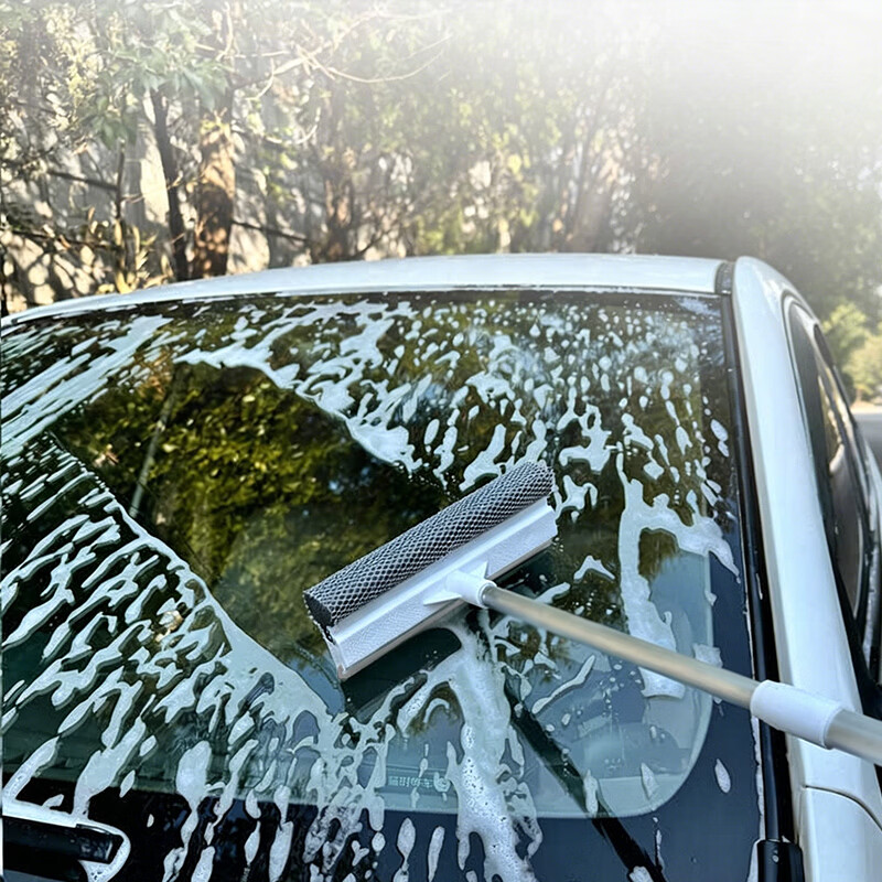 清清美擦玻璃神器家用窗户擦玻璃刮水器保洁家政专用清洁地板汽车刮水器 【可伸缩】长杆刮水器*赠挂钩