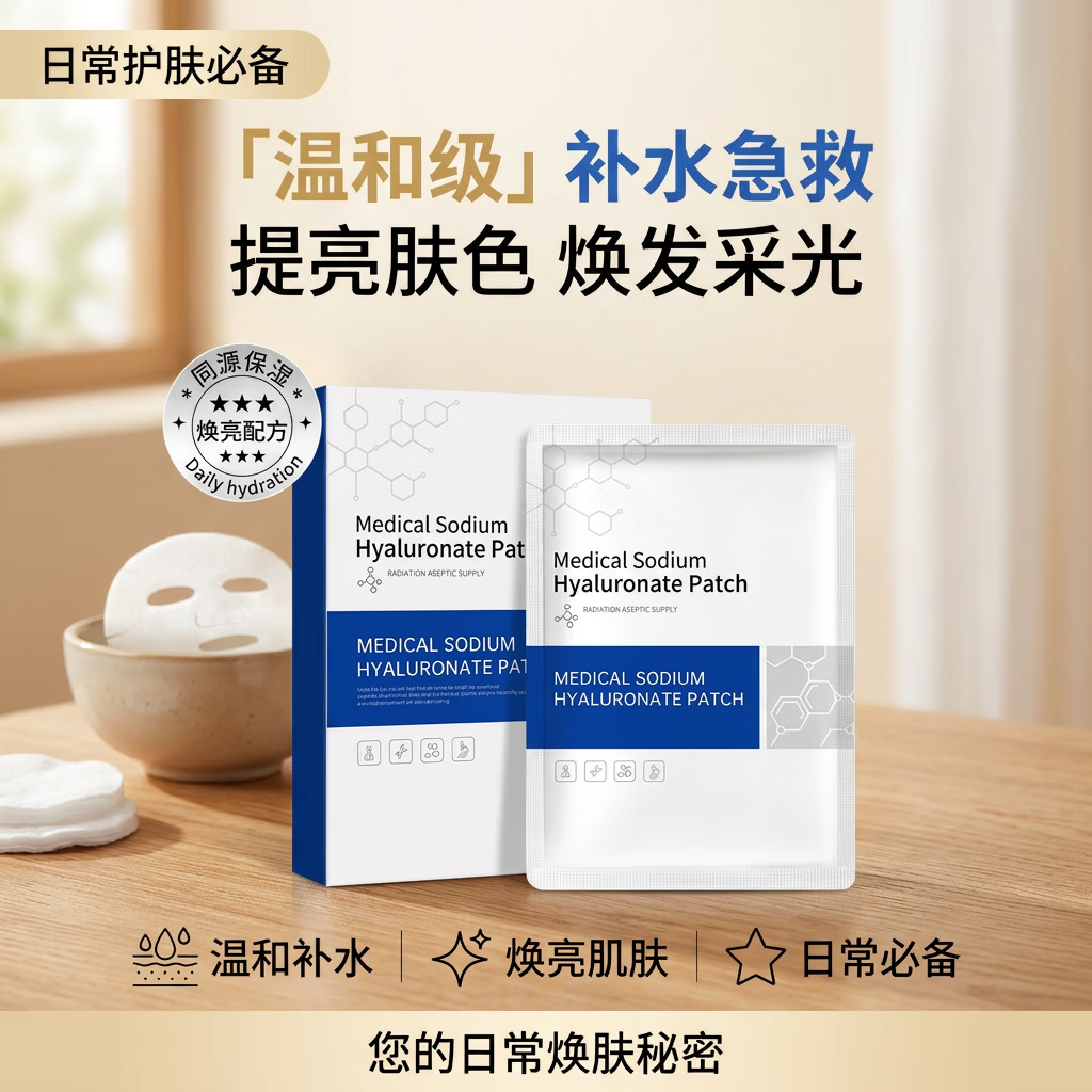 面膜痘贴化妆品生物膜水光焕肤蜕变重生SOS益肤MED面部膜护理修护 2盒装-10片