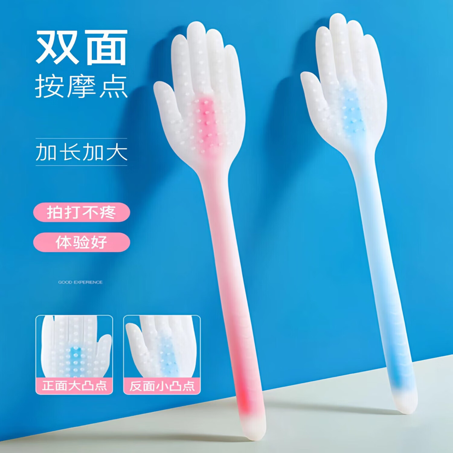 【精选直发】器手持滚轮V型按摩 去法令纹紧致提拉面部按摩双下巴滚脸仪 硅胶手掌经络拍【粉色】