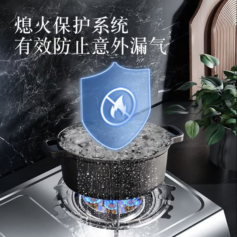 荟太太燃气灶双灶台式灶家用煤气灶出租房高效节能猛火天然气铜火盖双灶 9kw猛火【涡轮聚燃猛焰】*1.2阀+防爆管 液化气-熄火保护