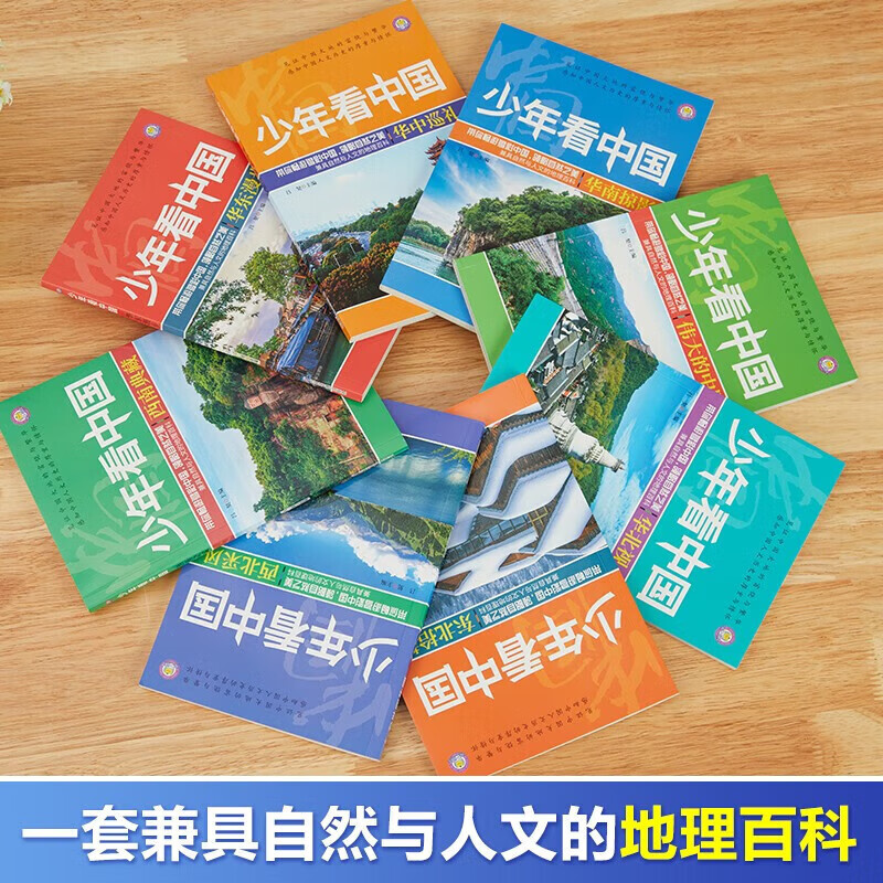全套8册 少年看中国中国地理百科全书写给儿童的国家地理科普类读物大百科8-9-10-12岁少儿小学生课外阅读书籍青少年科学漫画绘本