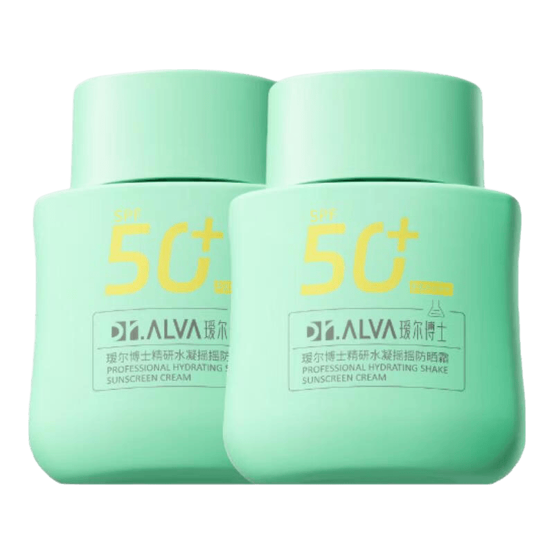 瑷尔博士防晒霜防晒乳SPF50+防晒保湿护肤品生日礼物 【高倍防晒】摇摇防晒50g*2