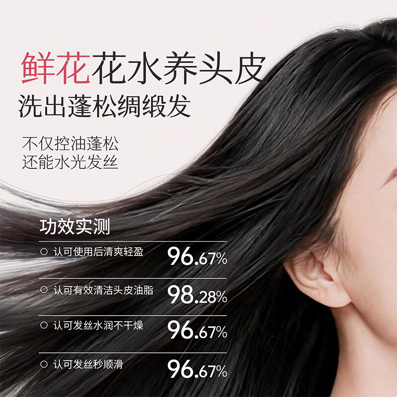 浅香花萃洗发水沐浴露护发素套装蓬松控油去屑止痒香纯露养头皮洗发膏 【控油蓬松】洗发480g*2+顺滑膏260g *油性头皮专研