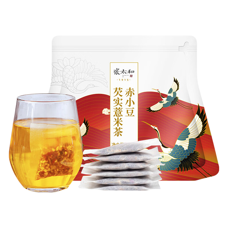 张太和赤小豆芡实薏米茶 红豆薏米茶花草茶茶包养生茶饮  赤小豆芡实薏米茶 150g*2袋 【共60小包】