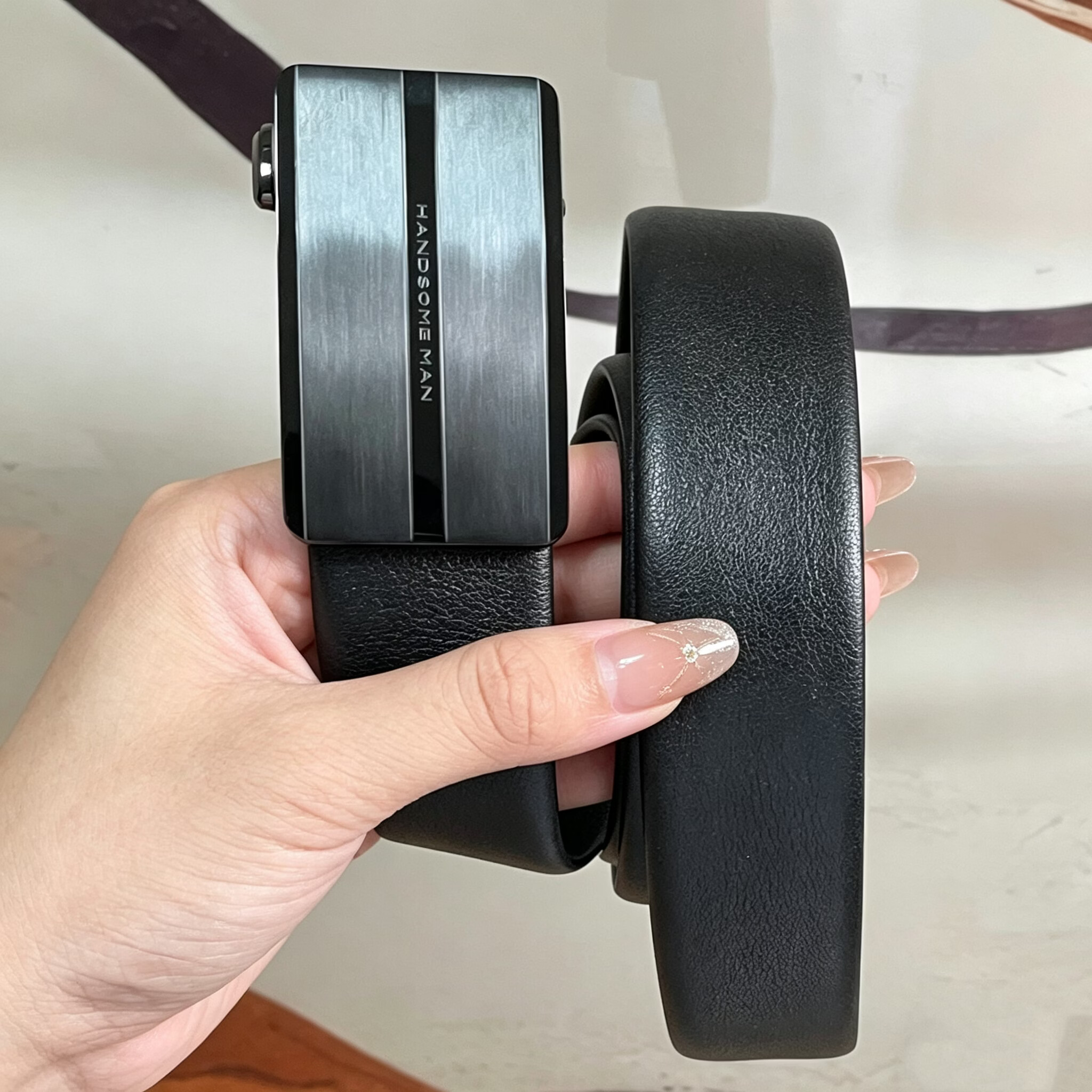 【专柜撤柜高端皮带】高级细腻头层软牛皮自动扣皮带商务正品清仓 自动扣【高级细腻头层牛皮】外穿【1】 120cm 【181-200斤】37-40码